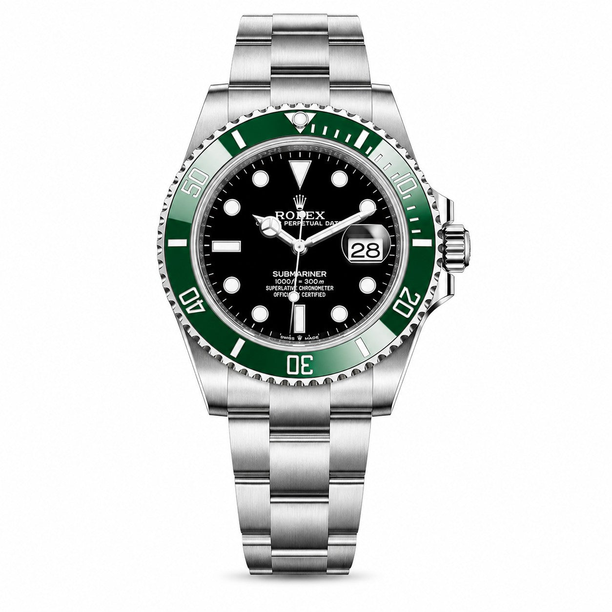 ROLEX Oyster Perpetual Submariner Date 41, Black Dial Green Bezel