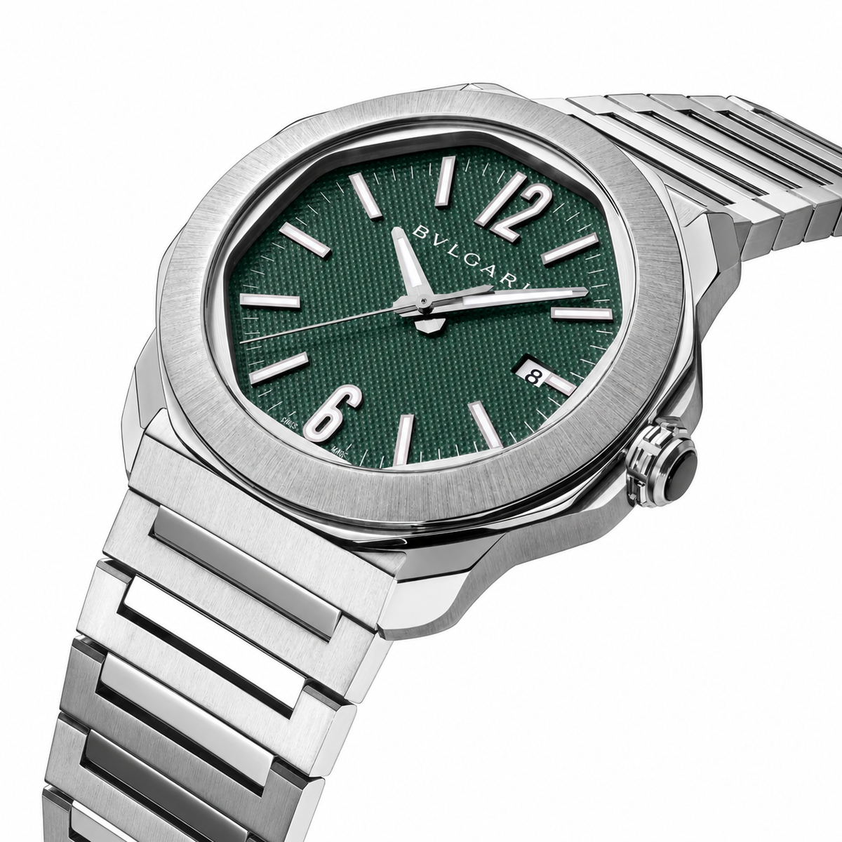 BVLGARI Octo Roma Automatic Watch, Green Dial
