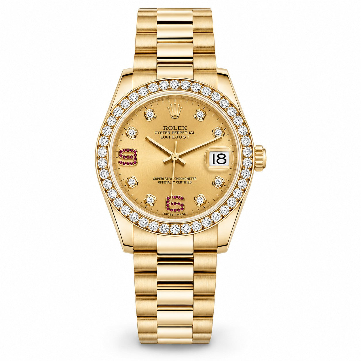ROLEX Datejust 31, 18k Yellow Gold Ladies Watch