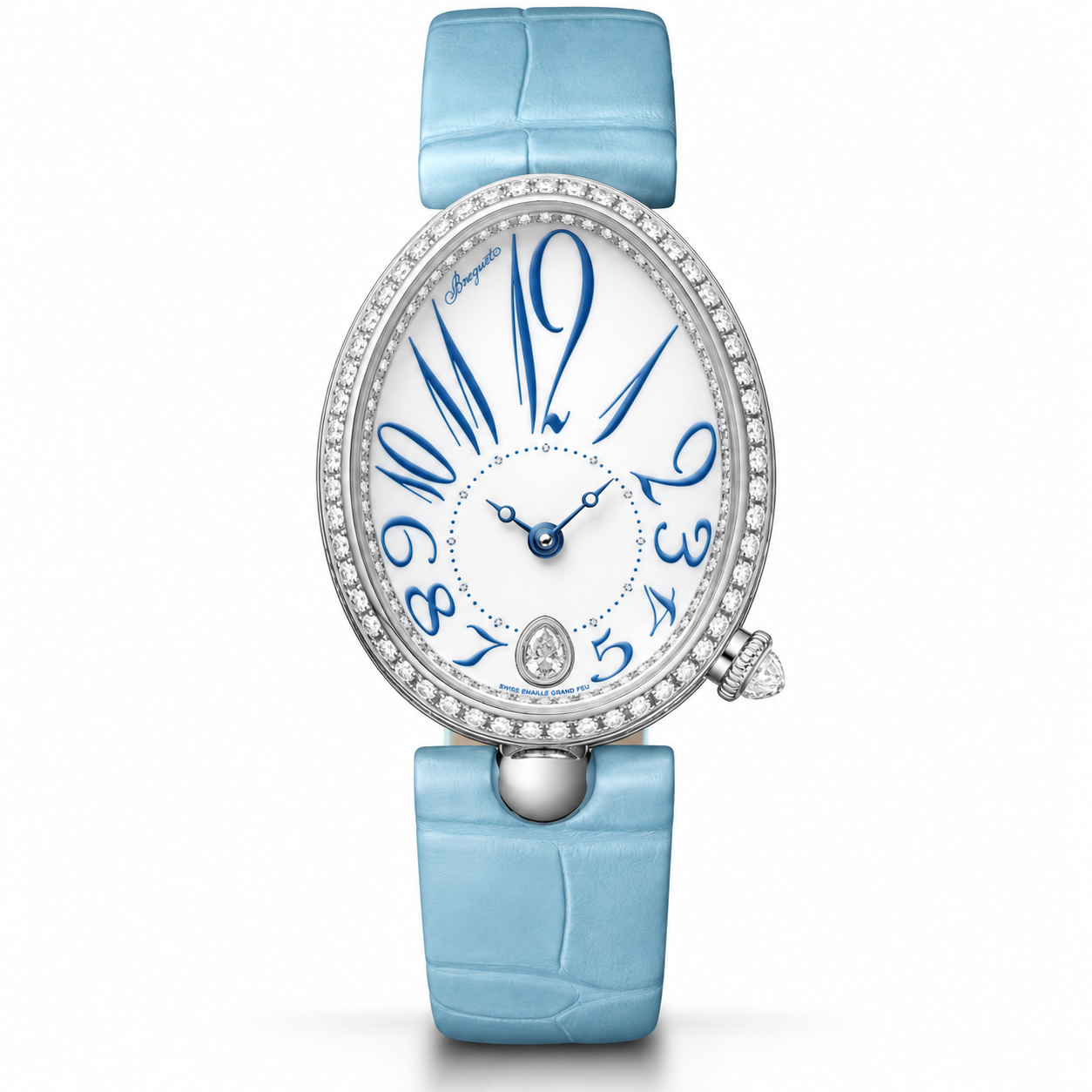 BREGUET Reine de Naples 8918, 18K White Gold Diamond White Dial