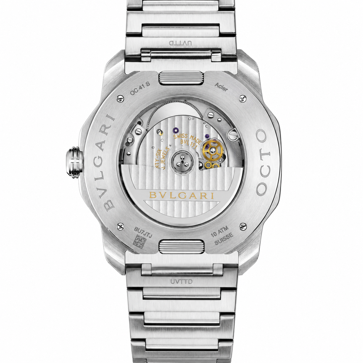 BVLGARI Octo Roma Automatic Watch, Blue Dial
