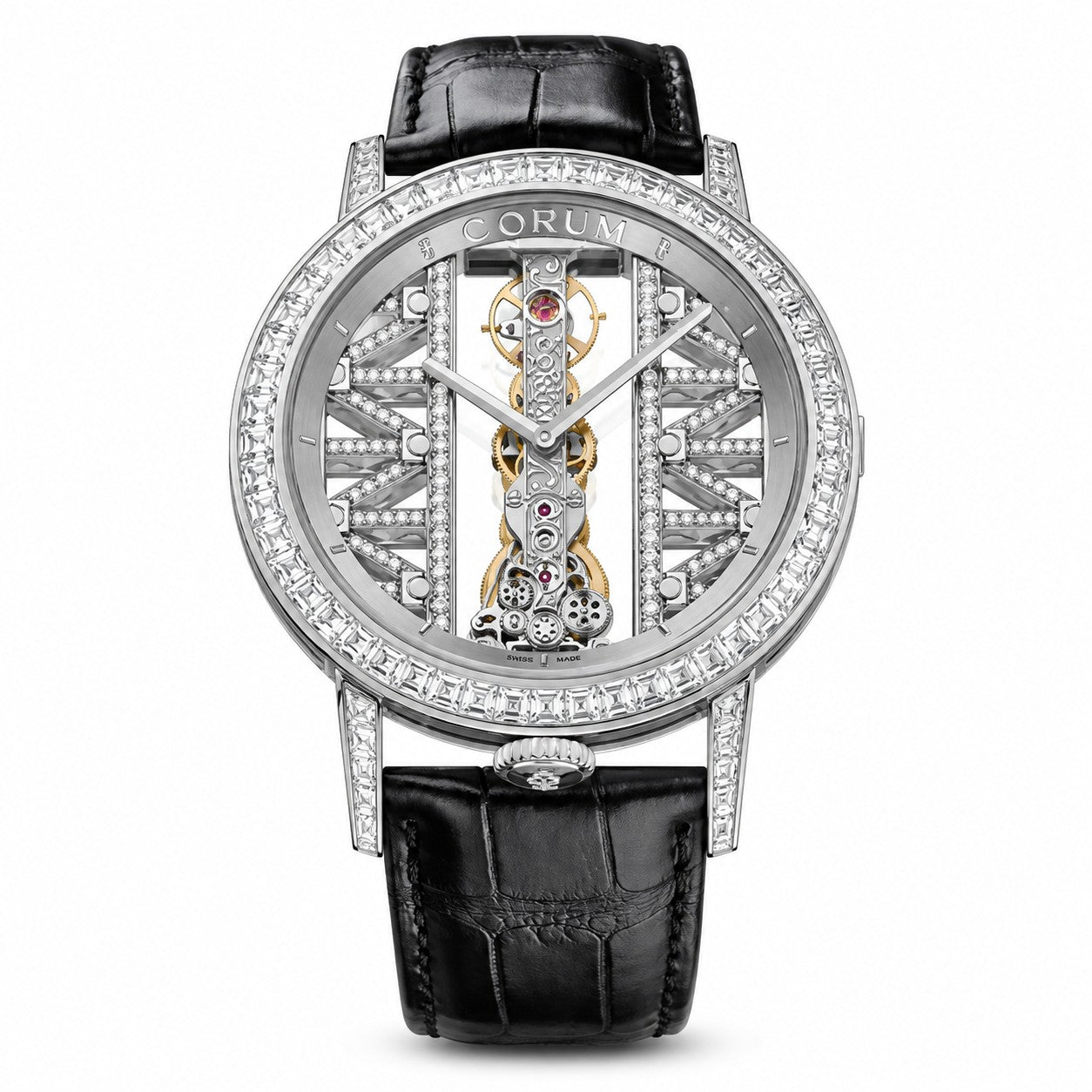 CORUM Golden Bridge Round 43, White Gold Baguette “Limited Edition”