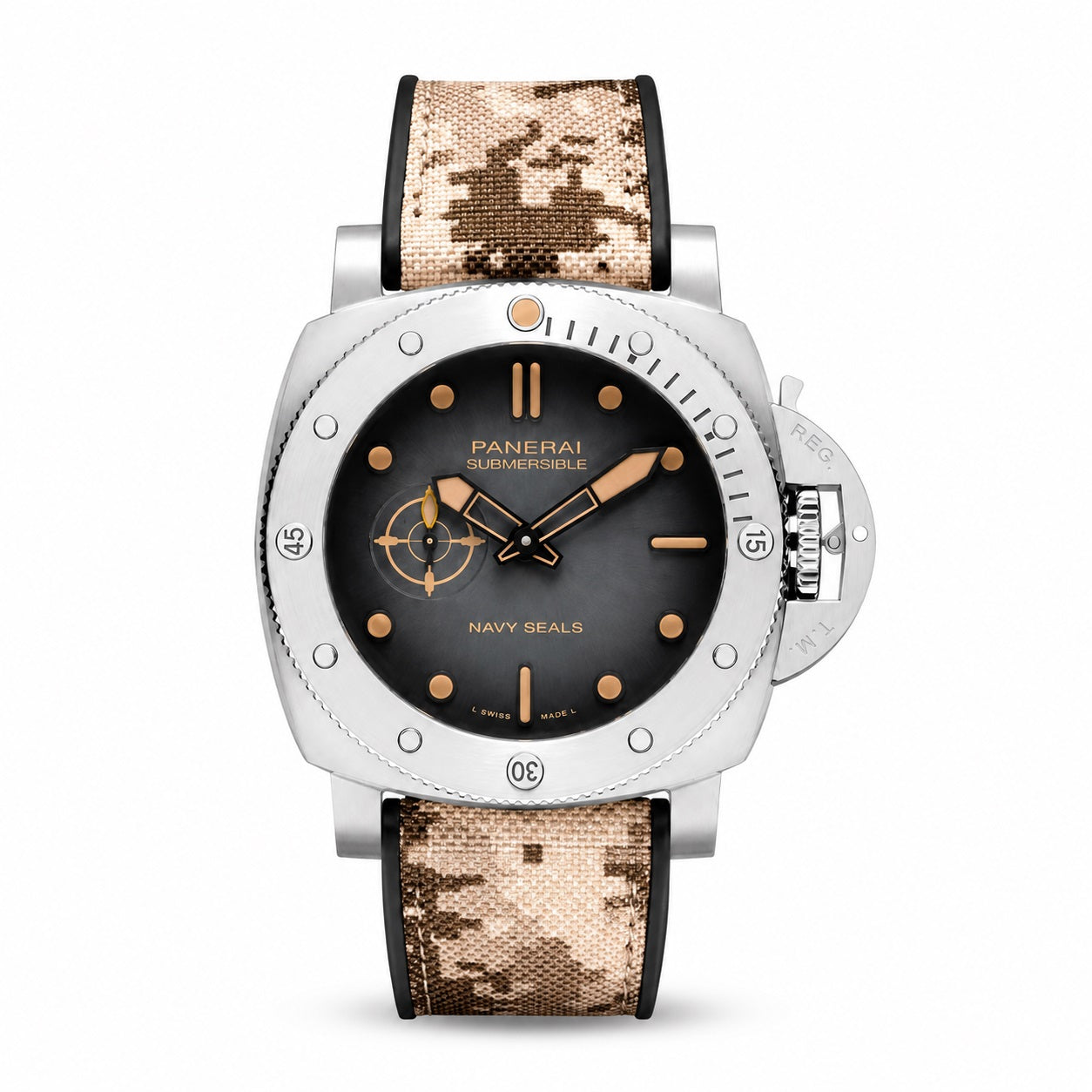 Panerai watch with snake skin strap