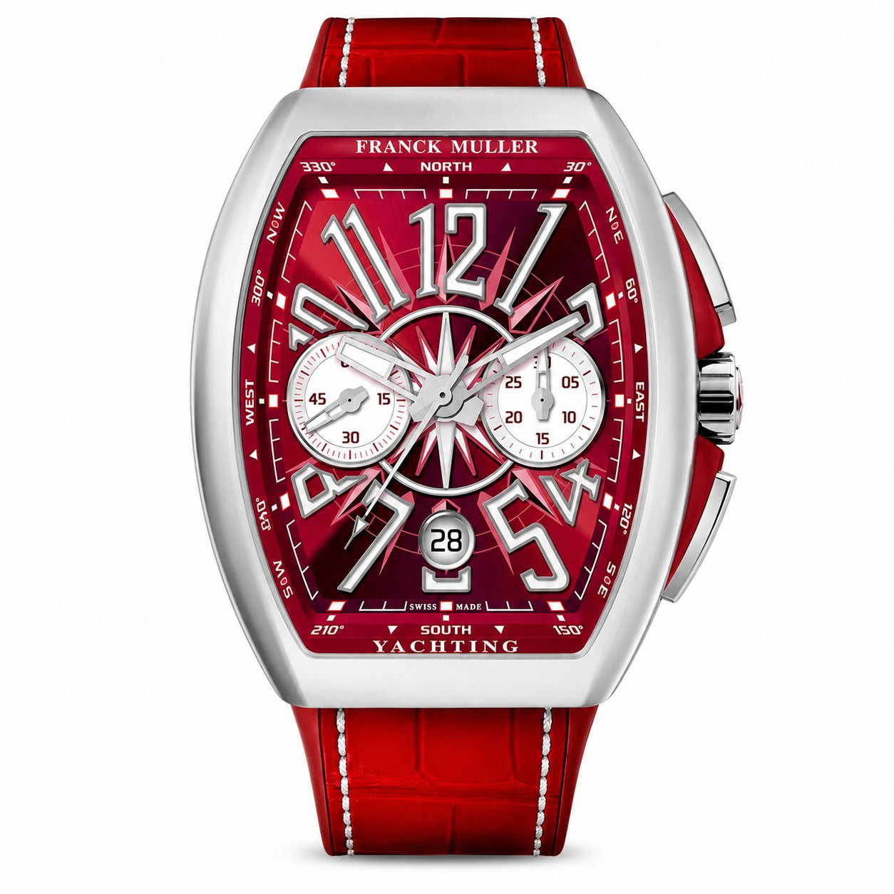 FRANCK MULLER Vanguard Yachting Chronograph, Red Marine-inspired Dial