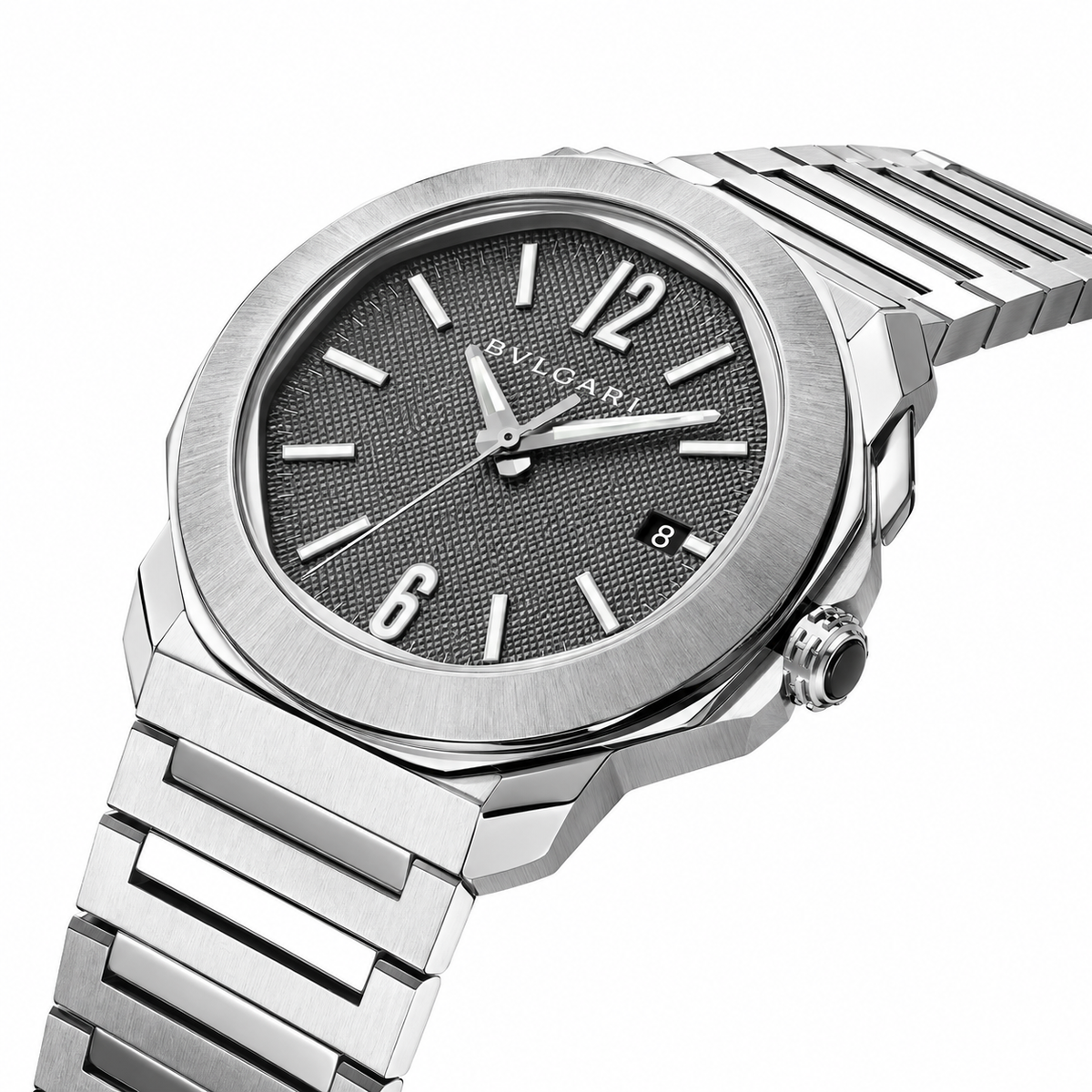 BVLGARI Octo Roma Automatic Watch, Grey Dial