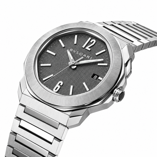 BVLGARI Octo Roma Automatic Watch, Grey Dial