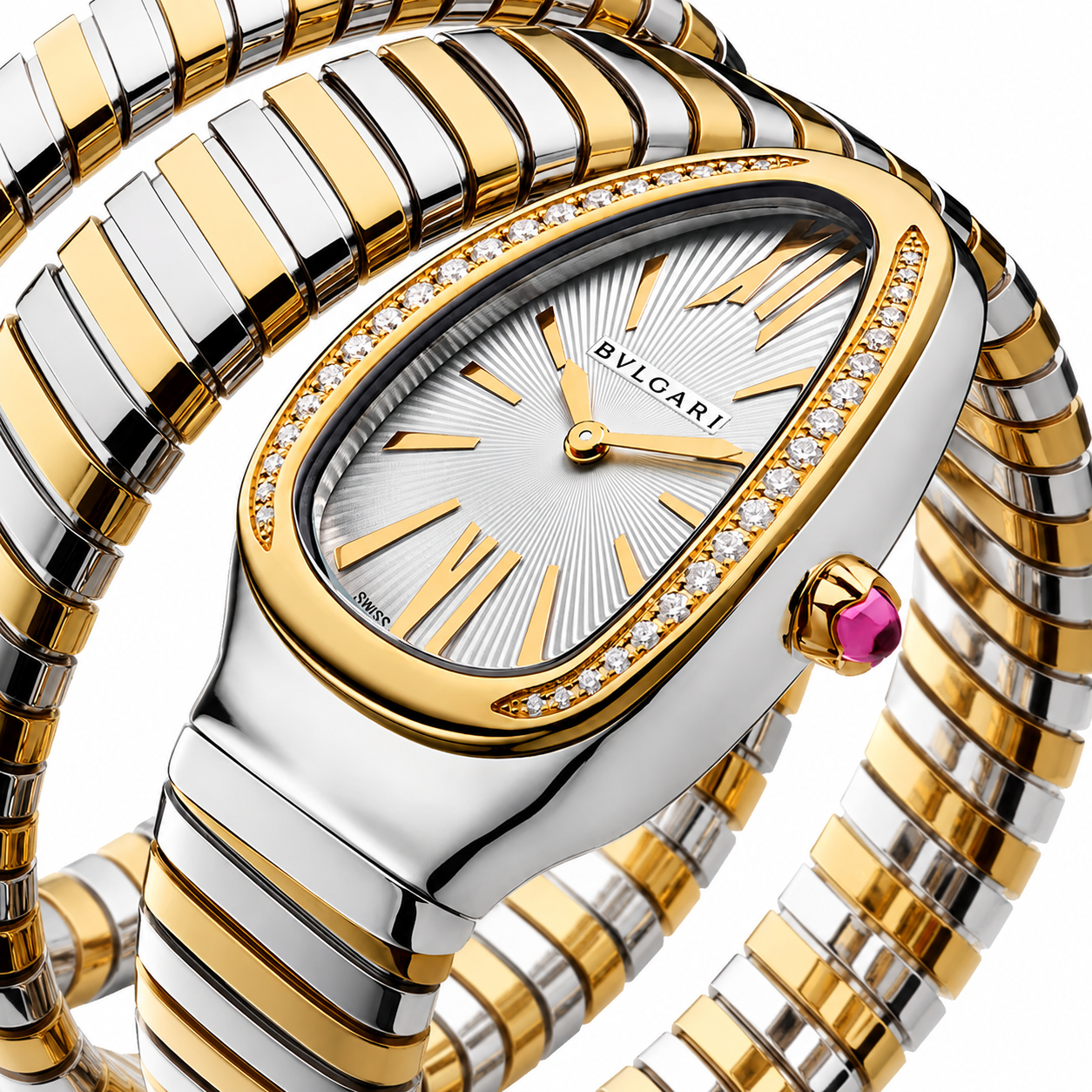 BVLGARI Serpenti Tubogas Watch, Grey Dial