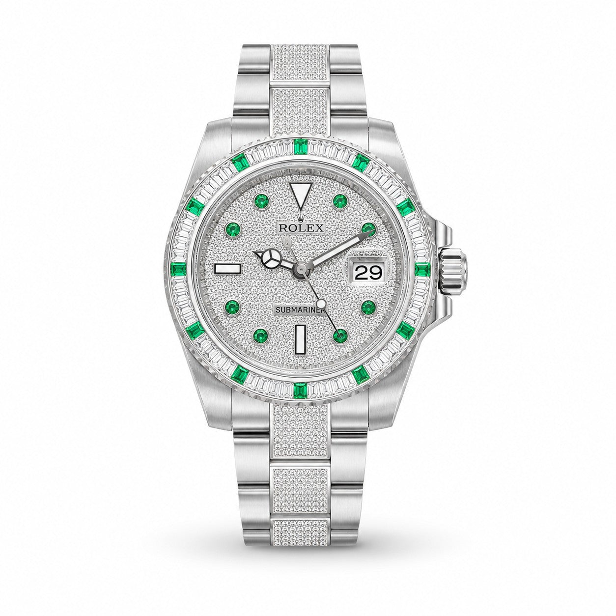 ROLEX GMT-Master II Diamond Dial, Bezel and Center-Link Bracelet