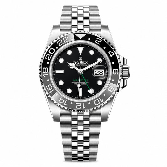 ROLEX Oyster Perpetual GMT-Master II 40, Stainless steel, Black Dial Grey & Black Bezel
