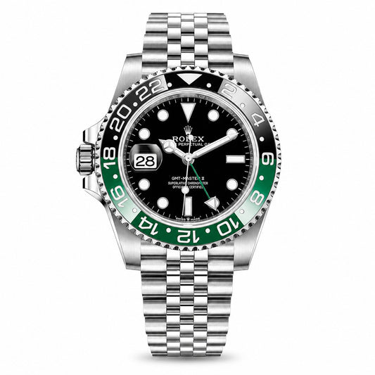 ROLEX Oyster Perpetual GMT-Master II 40, Black Dial Green & Black bezel