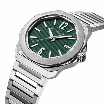 BVLGARI Octo Roma Automatic Watch, Green Dial