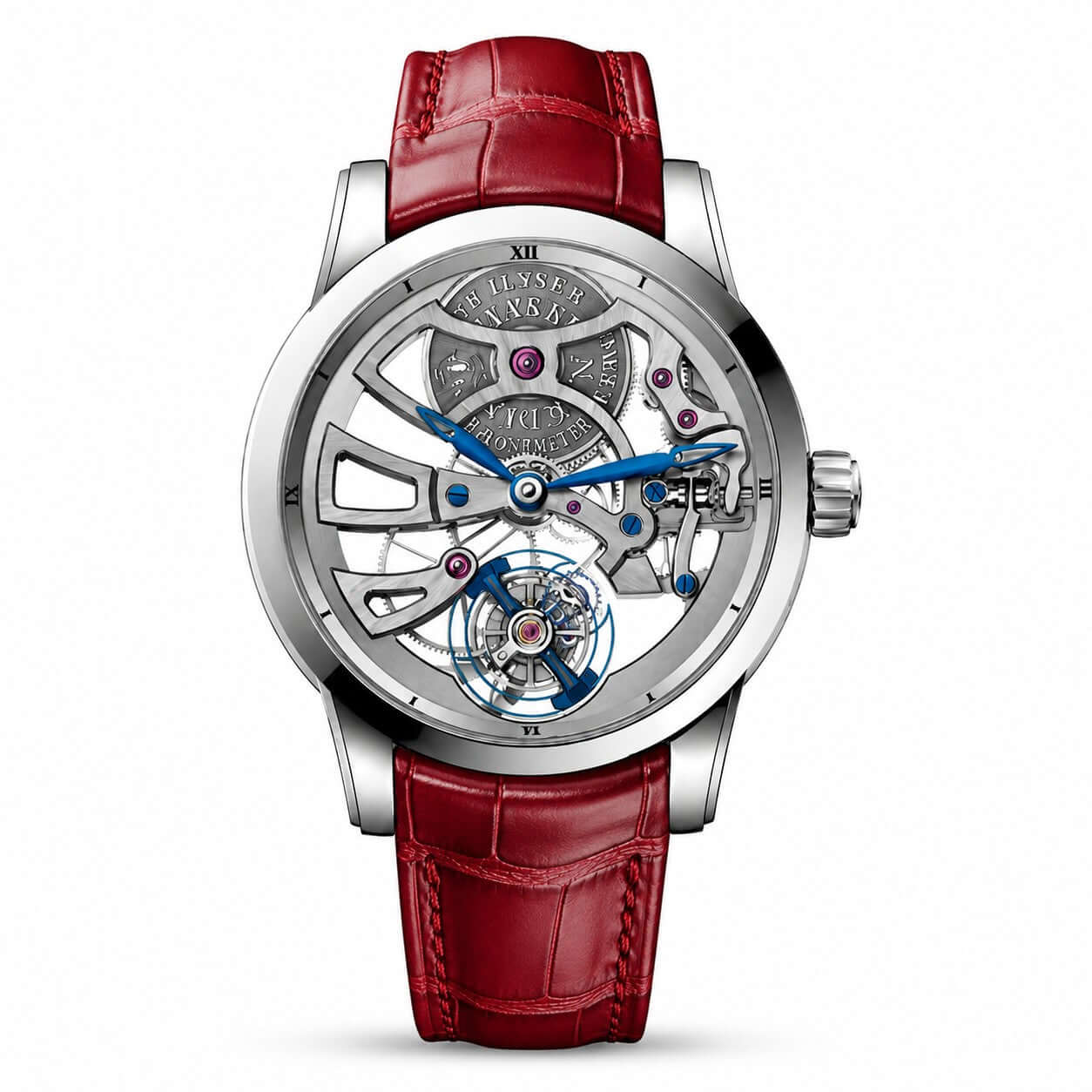 ULYSSE NARDIN Classico Skeleton Tourbillon “Limited Edition” Red Strap