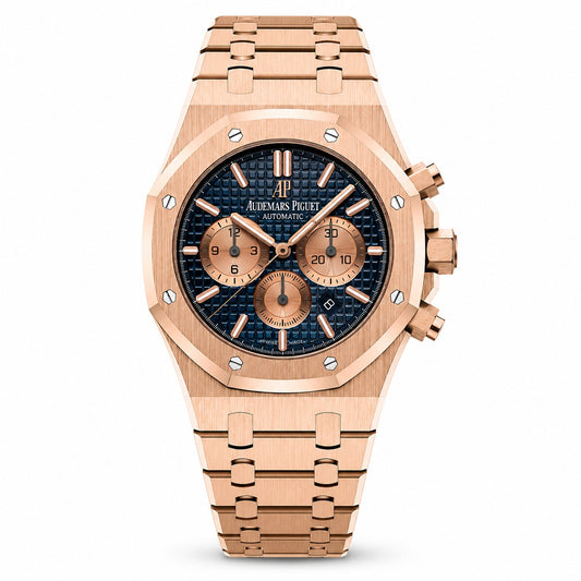 AUDEMARS PIGUET Royal Oak Self-winding Chronograph, 18k Rose Gold Bracelet Strap