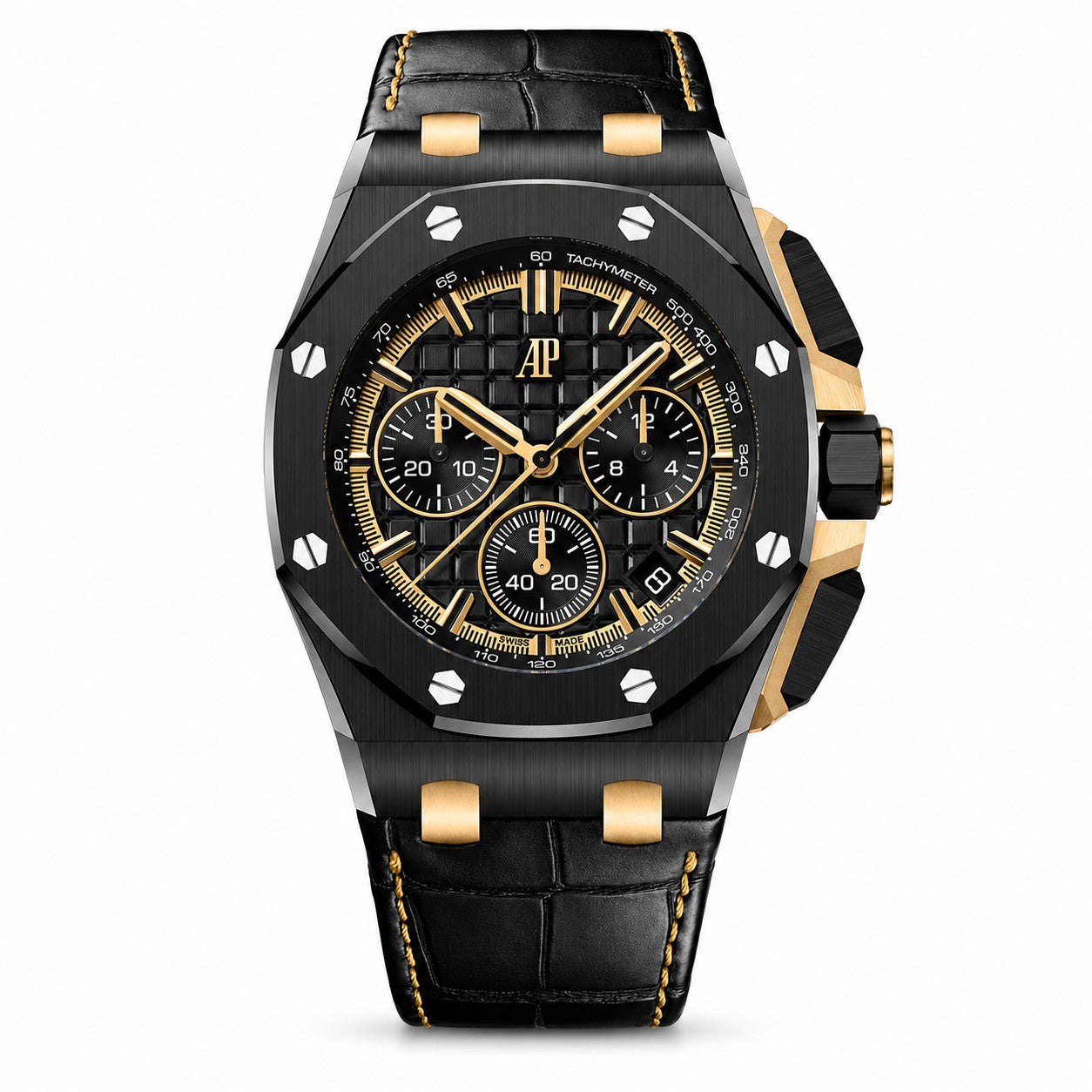 AUDEMARS PIGUET Royal Oak Offshore Self-winding Chronograph, Black Ceramic and Yellow Gold