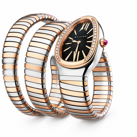 BVLGARI Serpenti Tubogas Lady Watch, Black Dial
