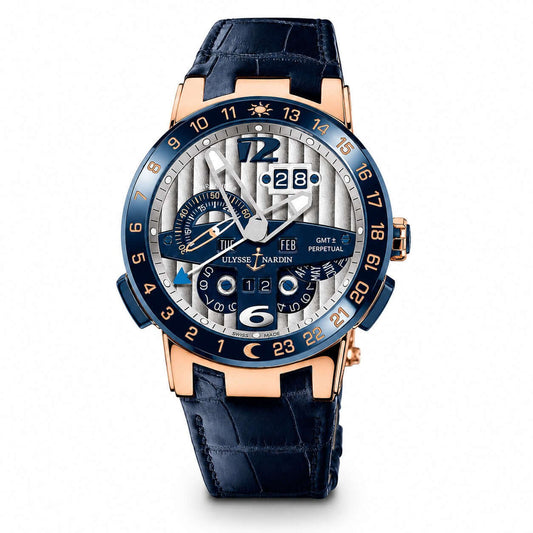 ULYSSE NARDIN El Toro GMT + Perpetual Calendar “Limited Editions” Blue Strap