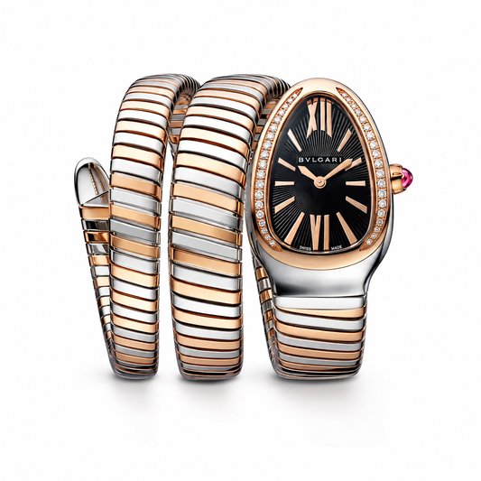 BVLGARI Serpenti Tubogas Lady Watch, Black Dial