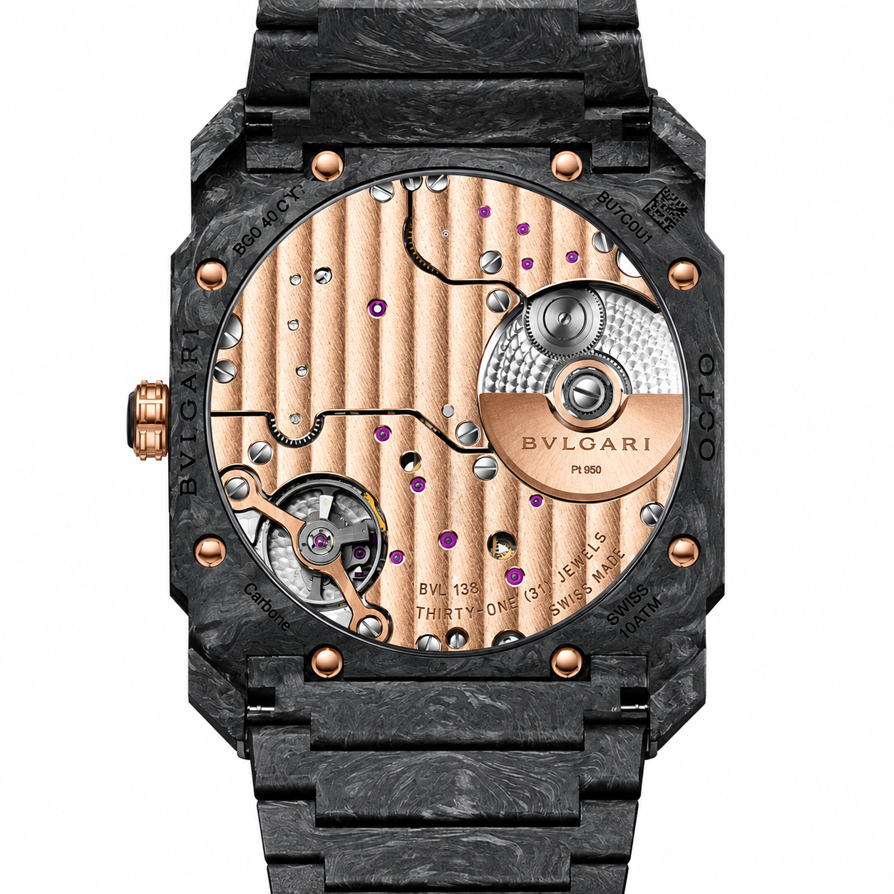 BVLGARI Octo Finissimo Watch, Carbon