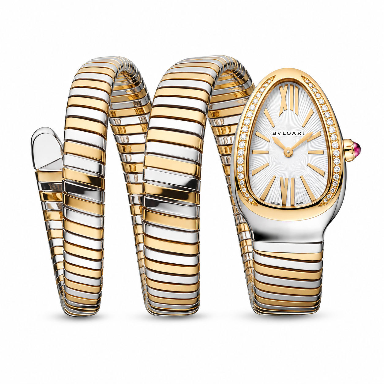 BVLGARI Serpenti Tubogas Watch, Grey Dial