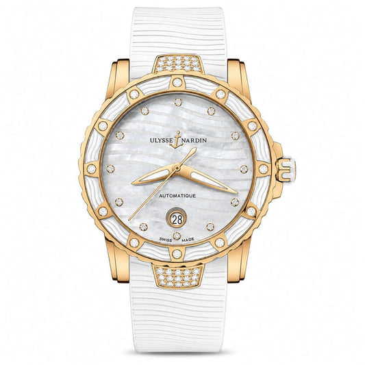 ULYSSE NARDIN Lady Diver Rose Gold Gem-Set