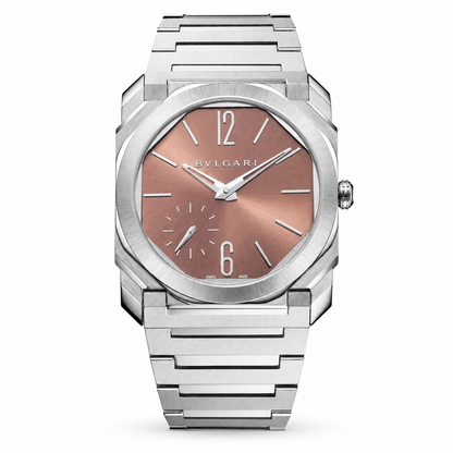 BVLGARI Octo Finissimo Watch, Pink dial