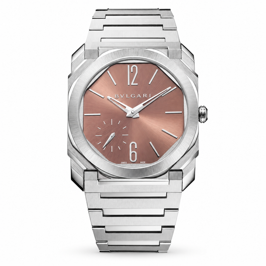 BVLGARI Octo Finissimo Watch, Pink dial