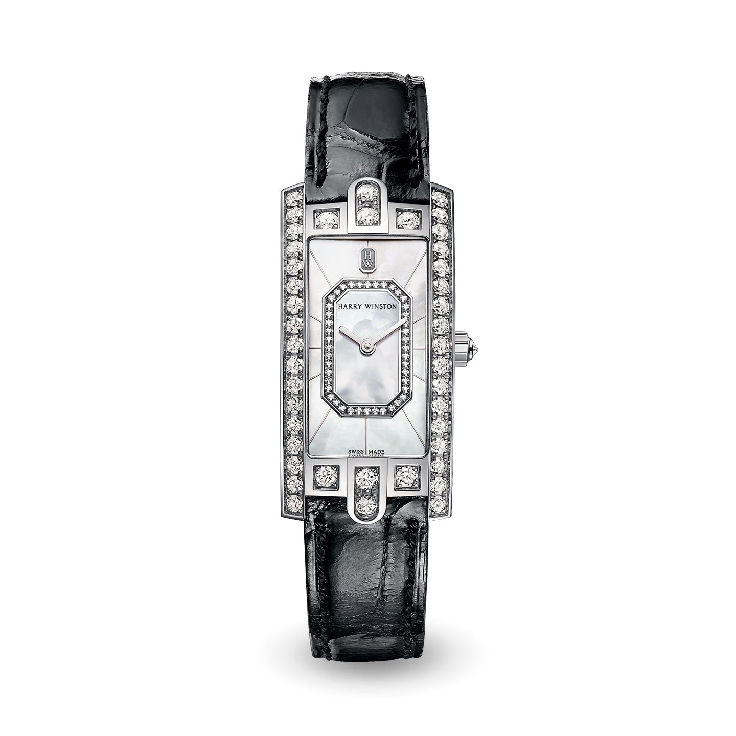 HARRY WINSTON Avenue C Emerald, 18k White Gold