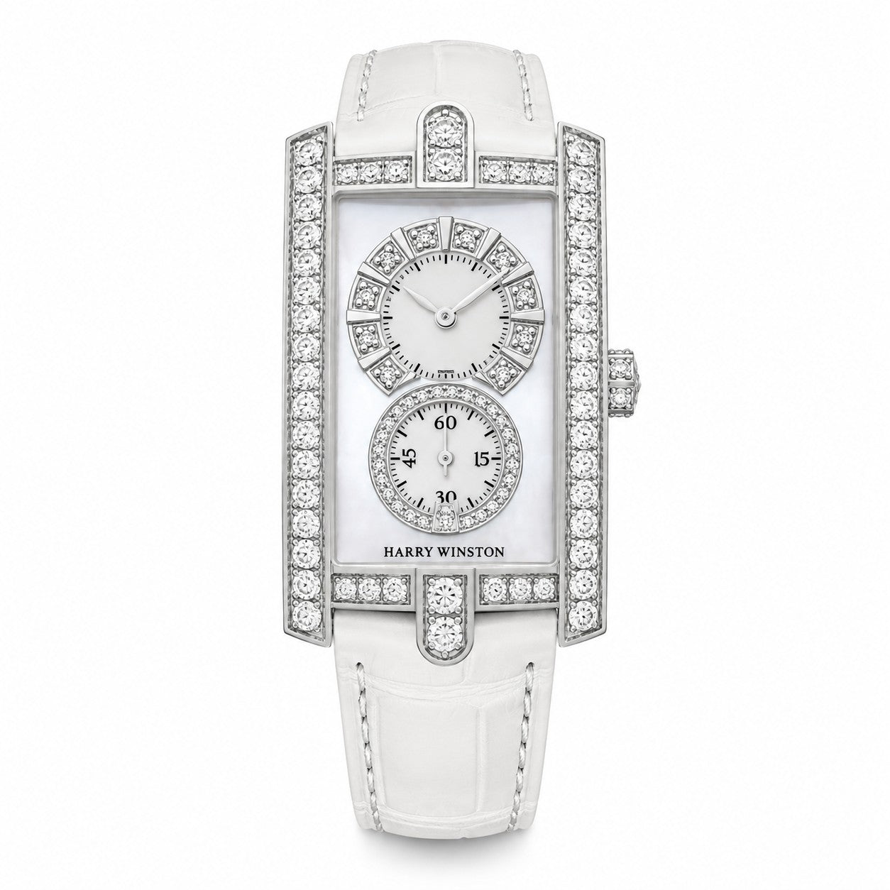 HARRY WINSTON Avenue C, White Alligator Strap