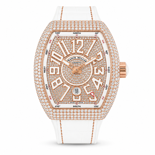 FRANCK MULLER Vanguard, 18k Rose Gold with Diamond set