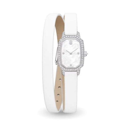 HARRY WINSTON Emerald, White Strap