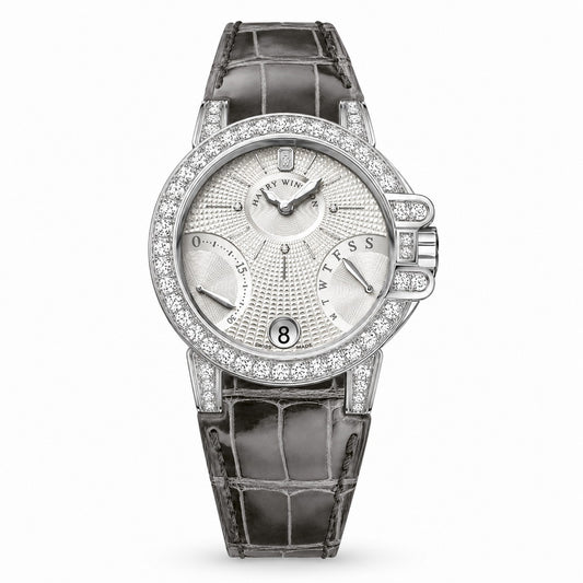 HARRY WINSTON Ocean Biretrograde Lady, Silver Dial