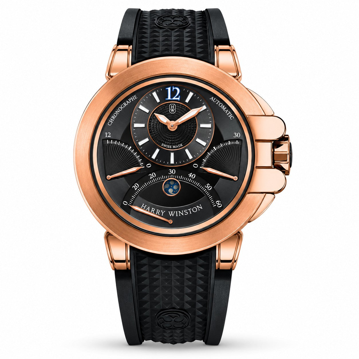 HARRY WINSTON Ocean Triple Retrograde Chronograph, 44mm
