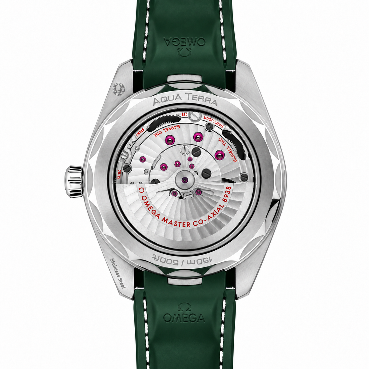 OMEGA Aqua Terra Worldtimer 150M Green Rubber Strap 22032432210001 - CASEBACK