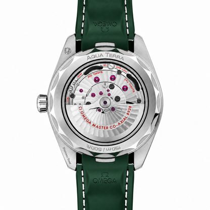 OMEGA Aqua Terra Worldtimer 150M Green Rubber Strap 22032432210001 - CASEBACK