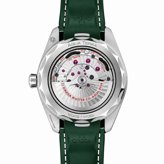 OMEGA Aqua Terra Worldtimer 150M Green Rubber Strap 22032432210001 - CASEBACK