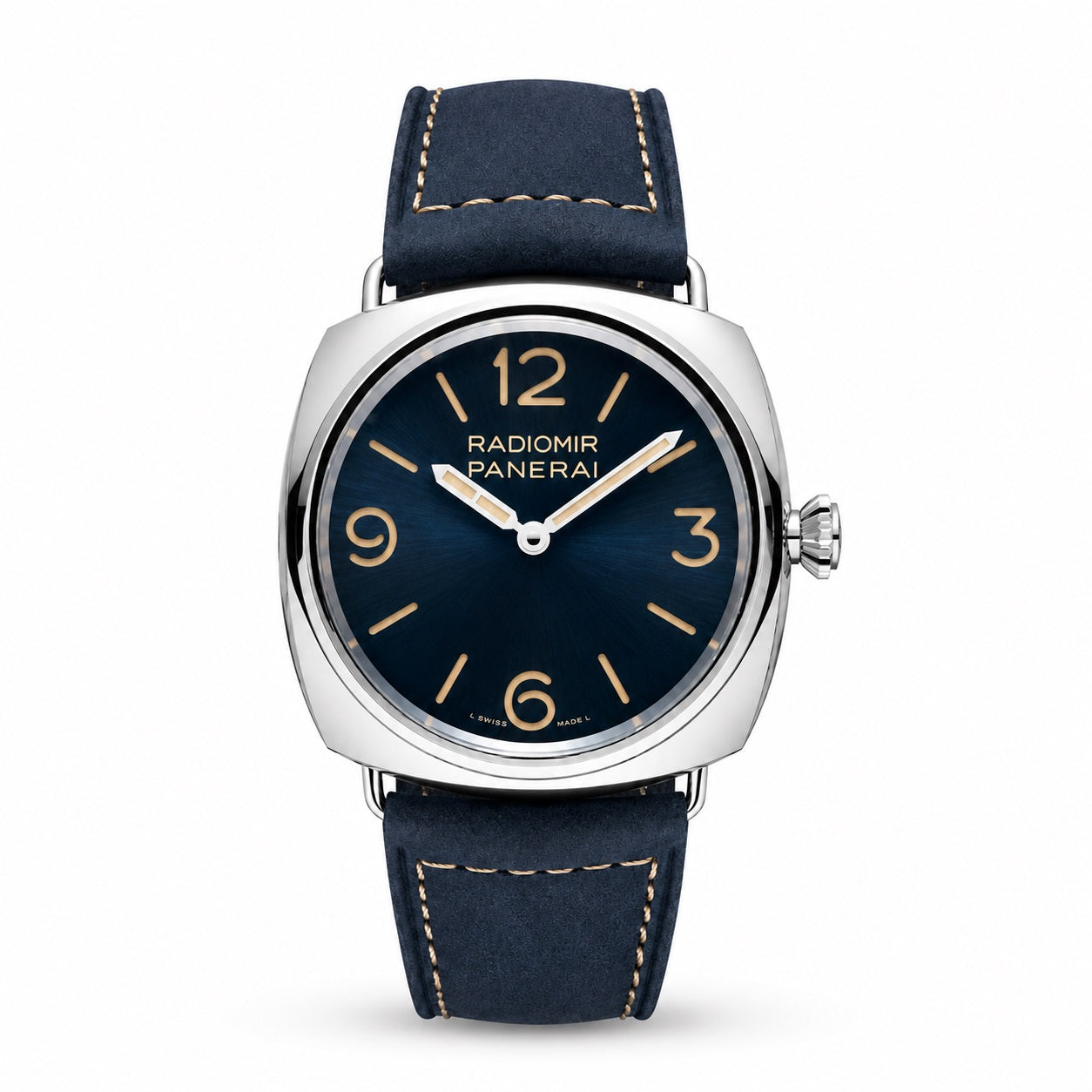 PANERAI watch with blue strap and navy dial o