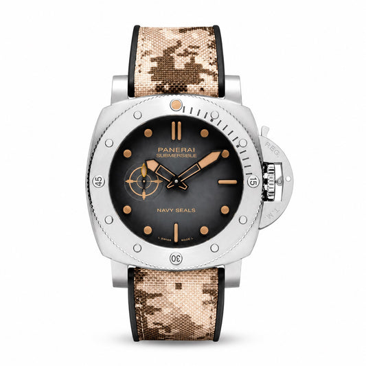 Panerai watch with snake skin strap