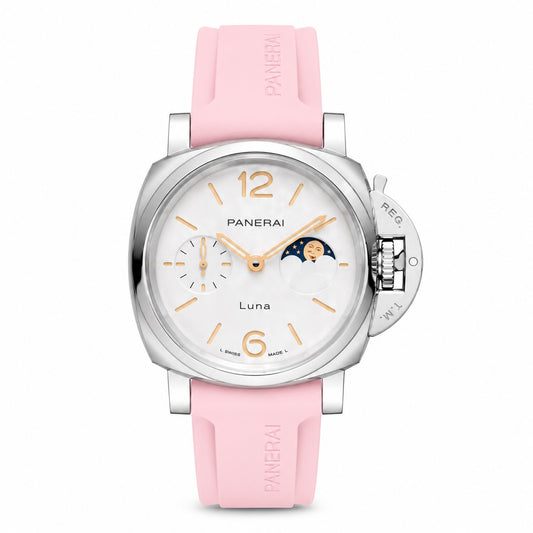 Panerai watch with pink strap