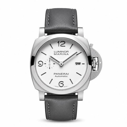 Panerai watch with gray strap