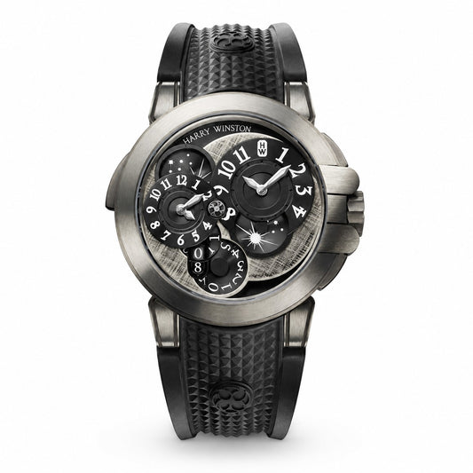 HARRY WINSTON Ocean Dual Time Monochrome, 44mm