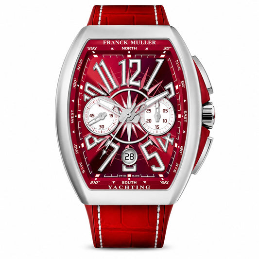 FRANCK MULLER Vanguard Yachting Chronograph, Red Marine-inspired Dial