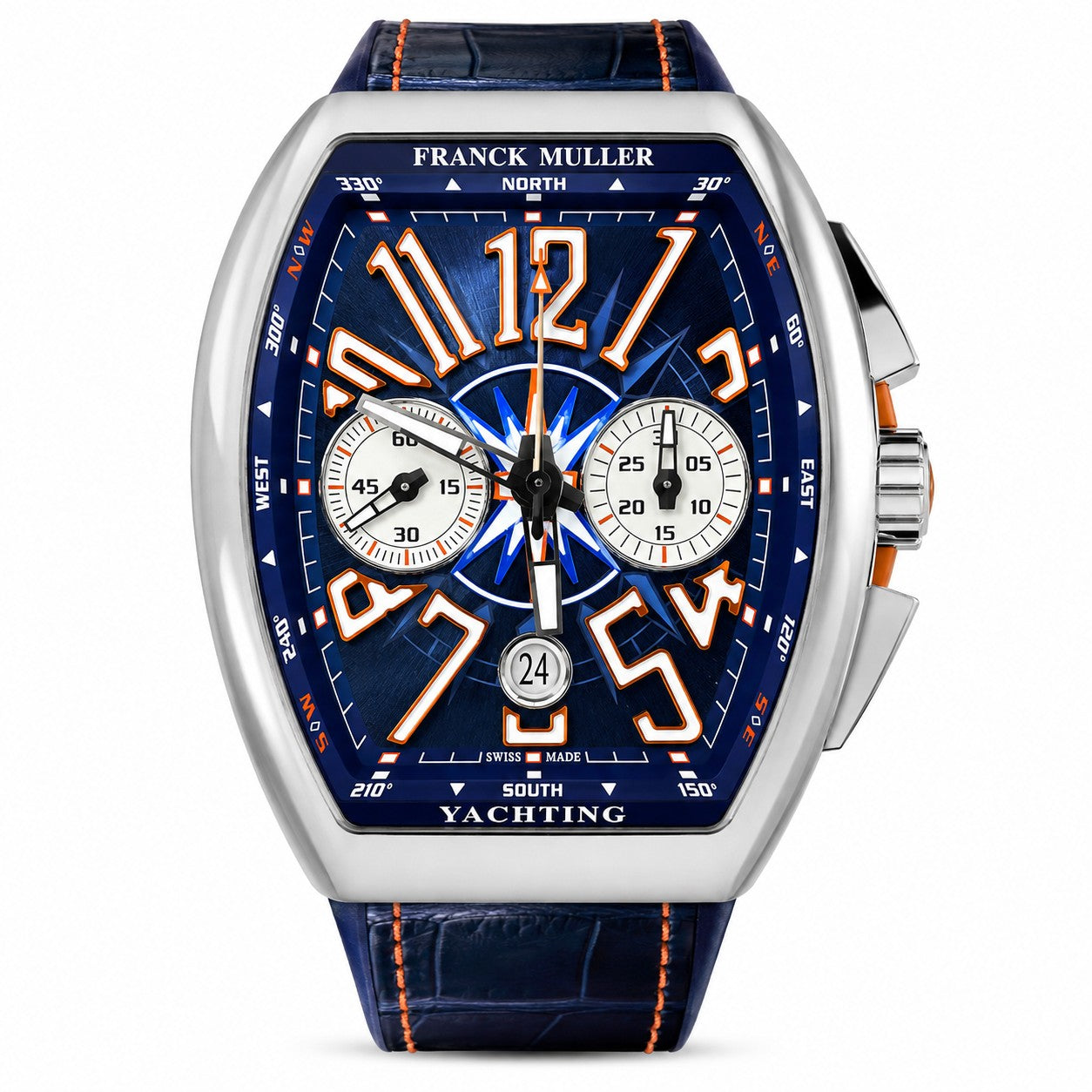 FRANCK MULLER Vanguard Yachting Chronograph, Blue Marine-inspired dial