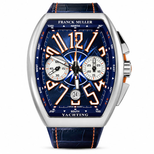 FRANCK MULLER Vanguard Yachting Chronograph, Blue Marine-inspired dial