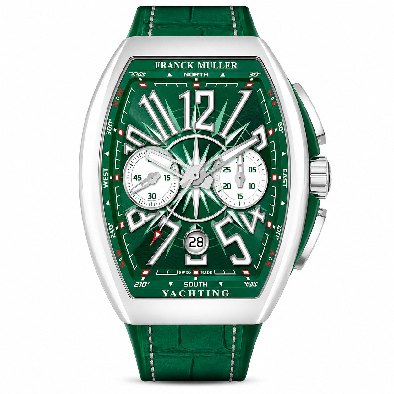 FRANCK MULLER Vanguard Yachting Chronograph, Green Marine-inspired dial