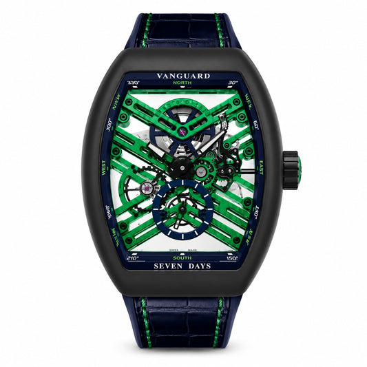 FRANCK MULLER Vanguard Skeleton 7 days, Titanium