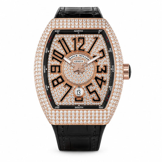FRANCK MULLER Vanguard, 18k Rose Gold with Diamond Set