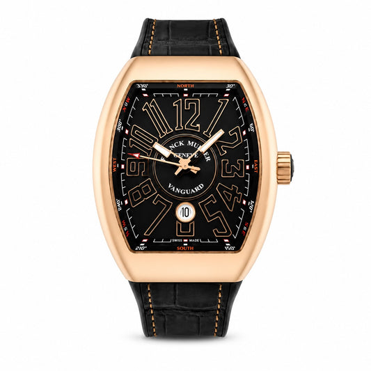 FRANCK MULLER Vanguard, 18k Rose Gold, Black dial