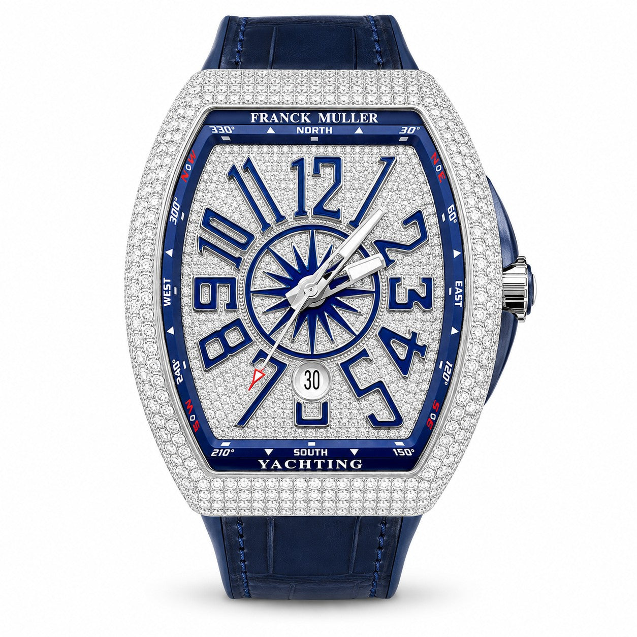 FRANCK MULLER Vanguard Yachting, Marine-inspired Diamond set dial