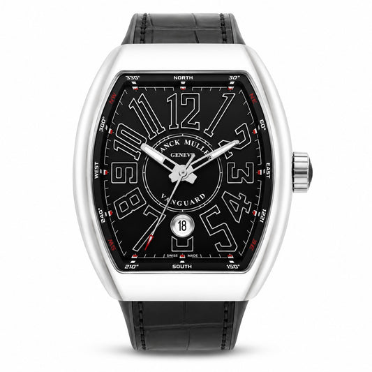 FRANCK MULLER Vanguard, Automatic, Stainless Steel, Black dial