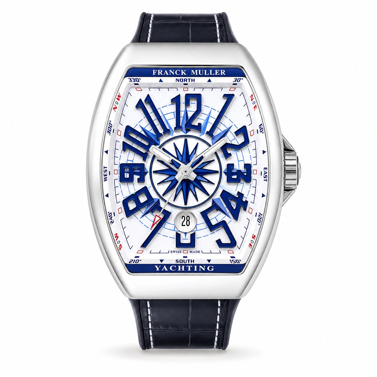 FRANCK MULLER Vanguard Yachting, Stainless steel, White dial